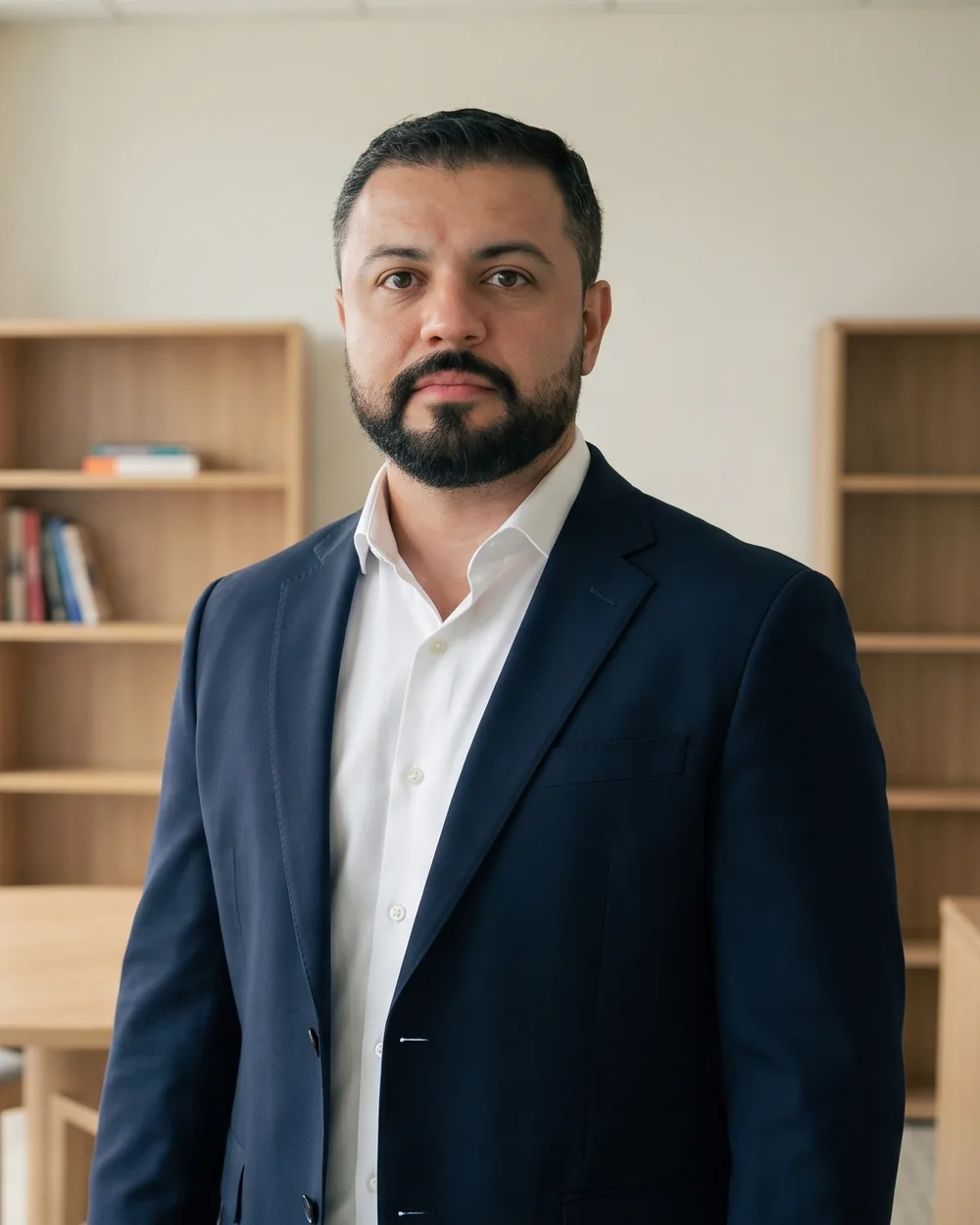 William Leonel, assessor de investimentos, em ambiente profissional